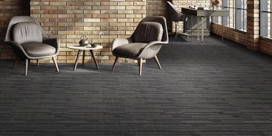 Commercial carpet cleaning technician cleaning office carpet in Lehigh Valley PA